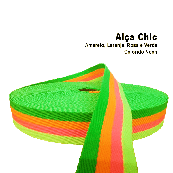 Alça Chic Multicolor 3cm - CirleneBHartes®