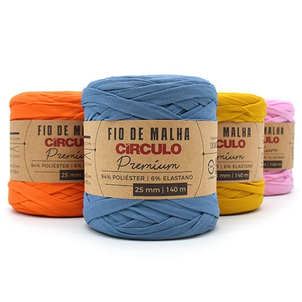 Fio de Malha Premium Circulo Várias Cores 25mm 140mts 432512