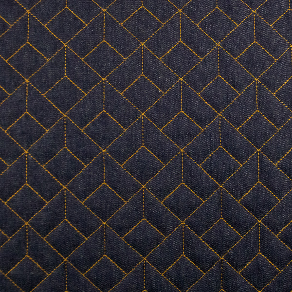 Jeans Escuro Matelassê Geométrico JM5590E  (0,50 x 1,70 mts)