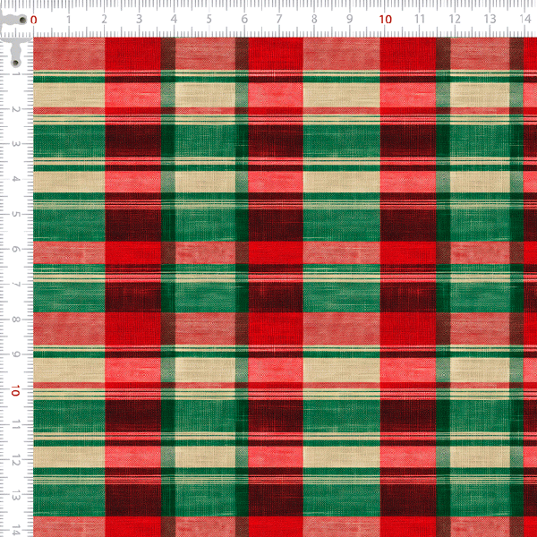 Sarja Impermeável Xadrez Texturizado Natalino 9101E13501