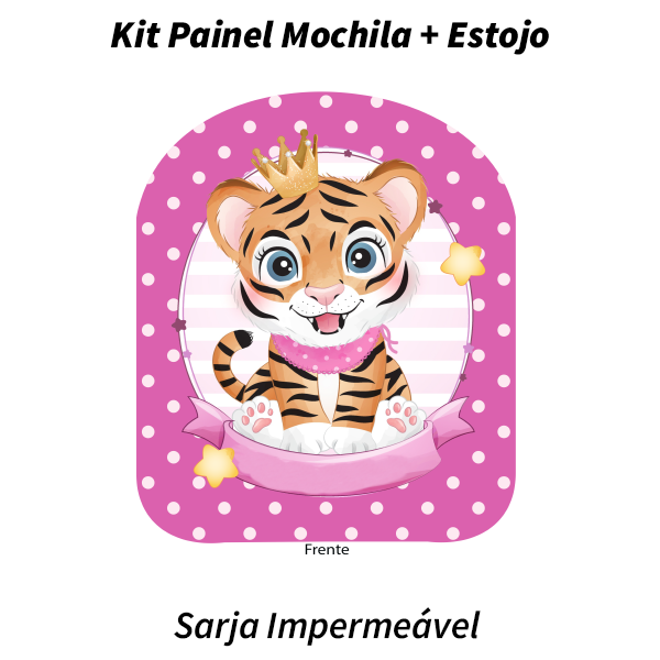 Painel Mochila Grande - Meia Tigela - Tigre