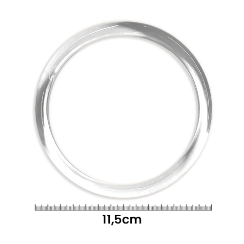 Alça Para Bolsa Acrilico Circular 11,5 cm Transparente CH-3841