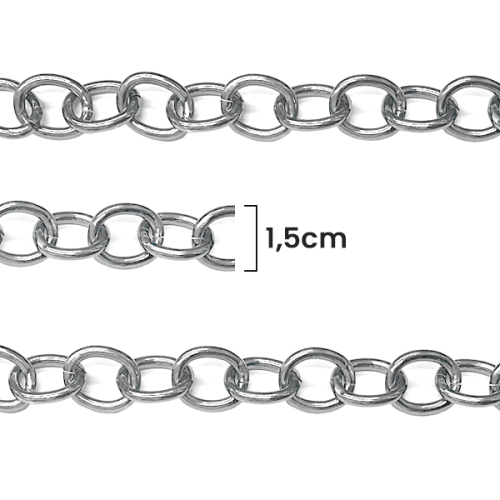 Corrente de Metal 1,5 cm Várias Cores CH-AC