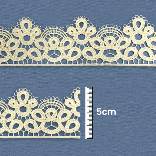 Renda Guipir Bico 5 cm Branca CH-4072