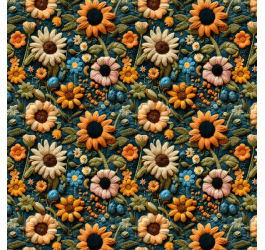 Sarja Impermeável Coleção 3D Flores de Outono 9100E13718