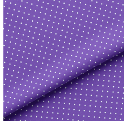 Sarja Impermeável Estampado Bolinha Mini Micro Poá Branco Fundo Violeta