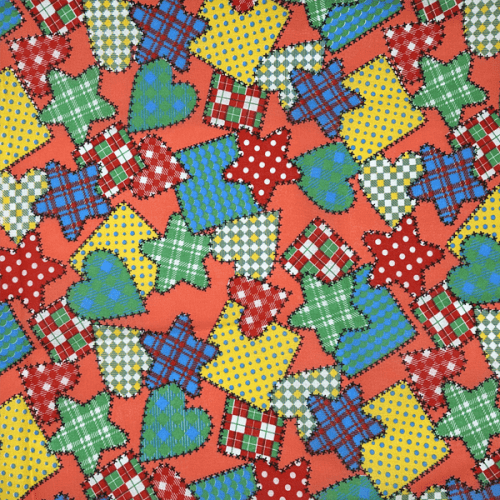 Tecido Chitão Estampado Patchwork Colorido Junino 183341