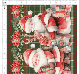 Tecido Tricoline Digital Barrado Natalino Clássico (0,55x1,50 mts) 9101e13434