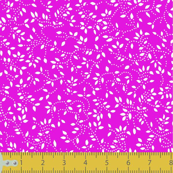 Tecido Tricoline Estampado Floral Ramificado Pink 1047v108