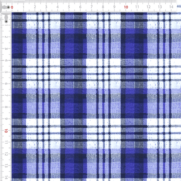 Tecido Tricoline Xadrez Riscado Azul Escuro ES00403132